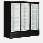 Armoire  boisson 3 portes vitres ATMC