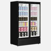 Armoire pour surgels 2 portes vitres ATMF